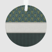 Ventilateurs Peacock turquoises et bandes avec Mon (dos)