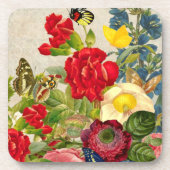 ventilator Bouquet met Butterflies Bier Onderzetter (Voorkant)