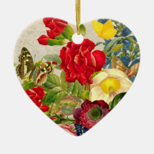 ventilator Bouquet met Butterflies Keramisch Ornament