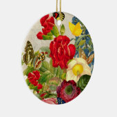  ventilator Bouquet met Butterflies Keramisch Ornament (Rechts)