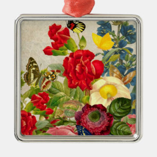 ventilator Bouquet met Butterflies Metalen Ornament