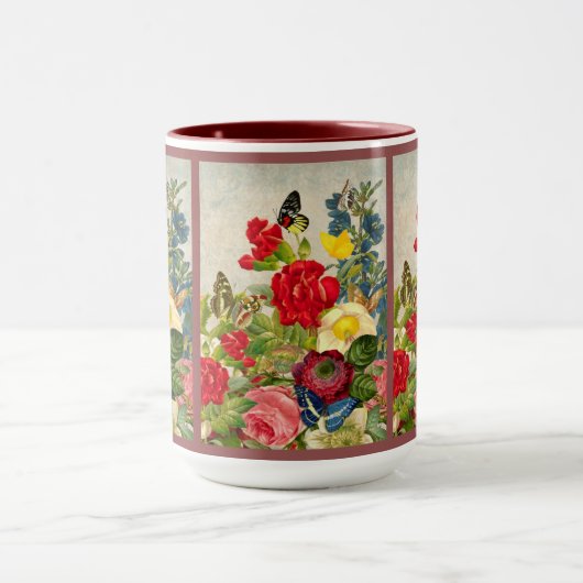  ventilator Bouquet met Butterflies Mok (Midden)