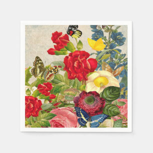  ventilator Bouquet met Butterflies Servetten
