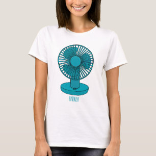 Ventilator cartoon illustratie t-shirt
