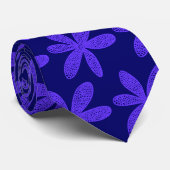 ventilator - Deep Azure op Deep Navy Blue Stropdas (Opgerold)