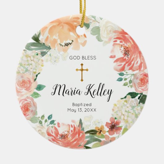 Ventilator gepersonaliseerd meisje met Ornament (Voorkant)