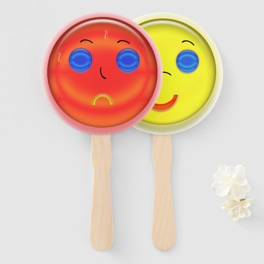 Ventilator - Heet gezicht Koel gezicht Handwaaier (Voorkant en achterkant)