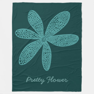 ventilator - Ocean Green op Dk Moss Green Fleece Deken