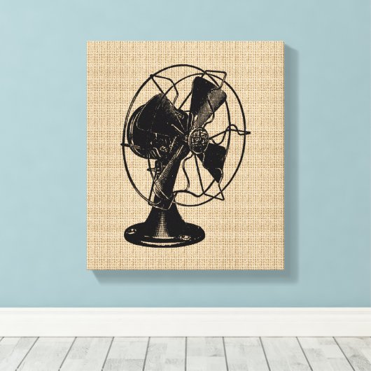  Ventilator op Canvas Afdruk (Insitu (Houten vloer))