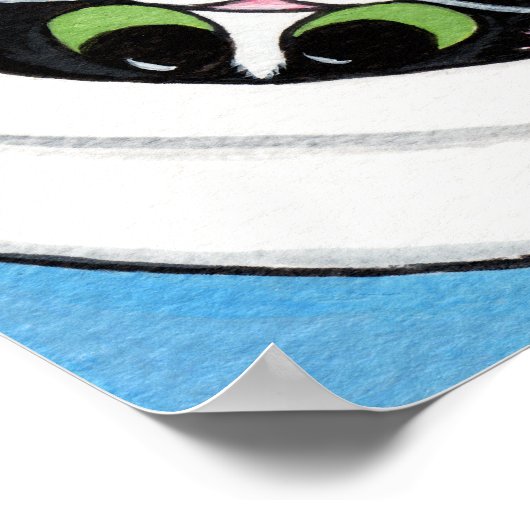 Ventilator (v2) in blauw | Kat art. Poster (Hoek)