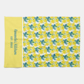 Ventilator van geel deffodils theedoek (Horizontaal)