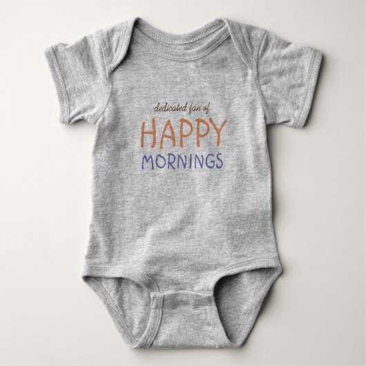 Ventilator van Happy Mornings - aangepaste tekst Romper (Voorkant)