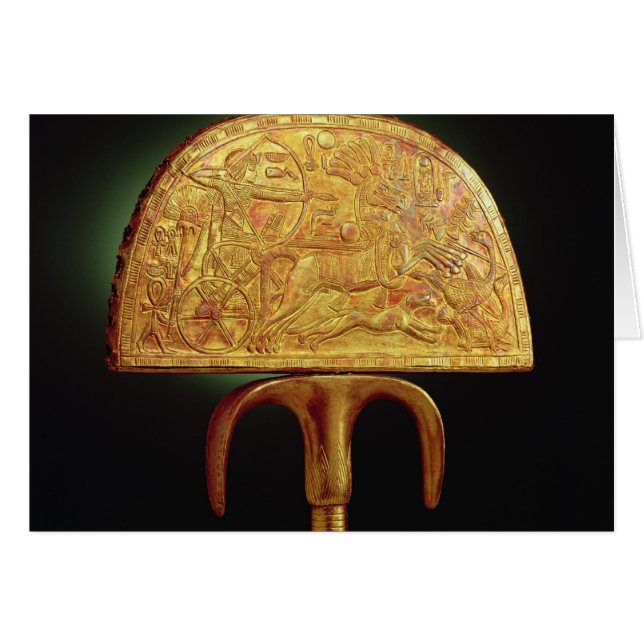 Ventilator van struisvogels, van Tutankhamun (Voorkant Horizontaal)