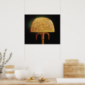 Ventilator van struisvogels, van Tutankhamun Poster (Keuken)