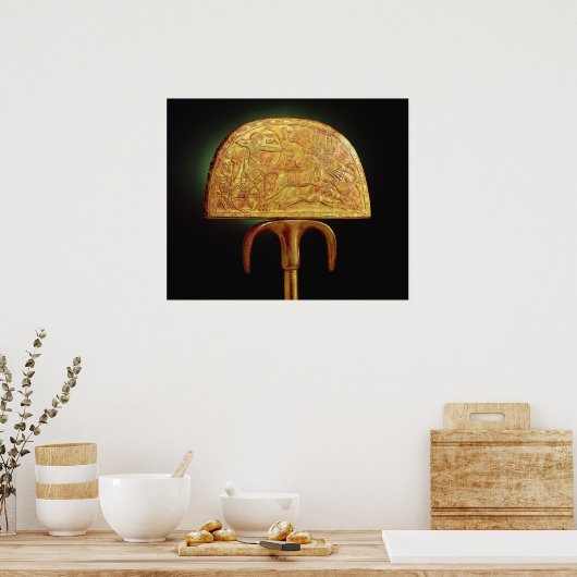 Ventilator van struisvogels, van Tutankhamun Poster (Keuken)