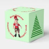 Ventilator - Vroegere kerstkerstman en -boom Bedankdoosjes (Voorkant Zijde)