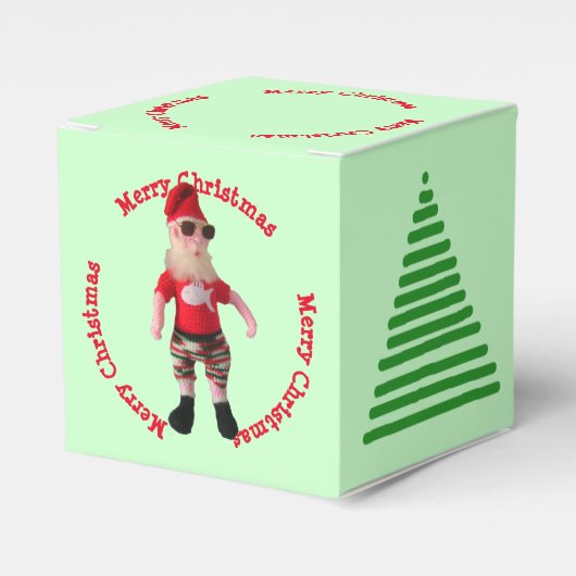 Ventilator - Vroegere kerstkerstman en -boom Bedankdoosjes (Voorkant Zijde)