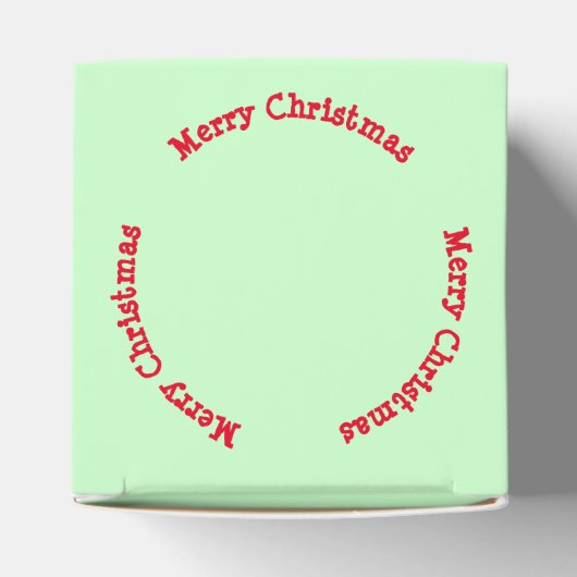 Ventilator - Vroegere kerstkerstman en -boom Bedankdoosjes (Bovenkant)