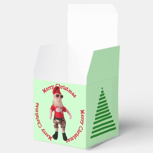 Ventilator - Vroegere kerstkerstman en -boom Bedankdoosjes (Geopend)