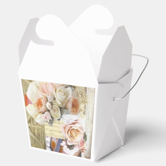 Ventilatorboxen met Rozen uit het spijsverteringsk Bedankdoosjes (Geopend)