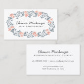  ventilatorbreedte | Waterverf Floral Visitekaartje (Voorkant / Achterkant)