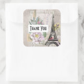  ventilatorcollage & eltoren Hartelijk dank Vierkante Sticker (Tas)