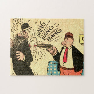 "Ventilatoren a Bad Guy" Jigzaag Puzzle Legpuzzel