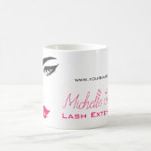 Ventilatoren roze lippen Lash Extensions Koffiemok (Center)