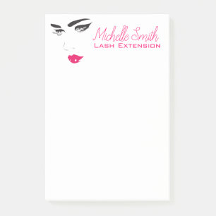 Ventilatoren roze lippen Lash Extensions Post-it® Notes