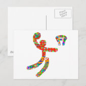 Ventilatoren van mandje briefkaart (Voorkant / Achterkant)