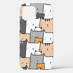 Ventilatorkat met verkuilde vetkat iPhone 12 hoesje