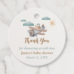 Ventilatorlabels voor Baby shower Bedankjes Labels