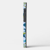  ventilatorpatroon Aqua en groene telefoontas Case-Mate iPhone Case (Achterkant / Links)