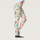 ventilatorpatroon Floral Design Yoga Leggings (Rechts)