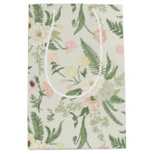 Ventilatorpatroon met groene tuinvloer medium cadeauzakje (Voorkant)