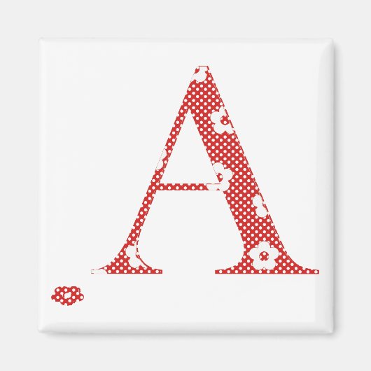 Ventilatorpatroonletter A (rood) Magneet (Voorkant)