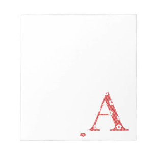 Ventilatorpatroonletter A (rood) Notitieblok