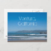 Ventura Beach, Distant Uitzicht Briefkaart (Voorkant / Achterkant)