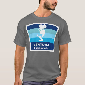 Ventura California CA Strand Zwemmen Zeemeermin Si T-shirt