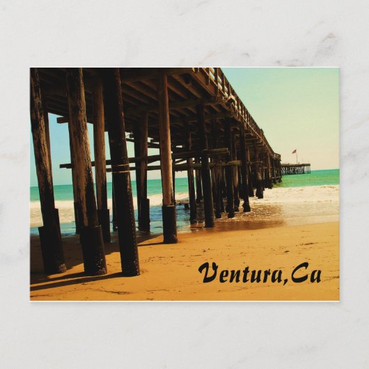 Ventura California Pier Briefkaart (Voorkant)