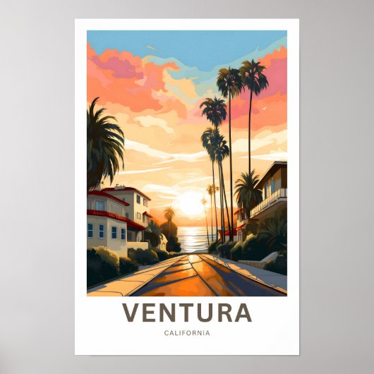 Ventura California Reisprint Poster (Voorkant)