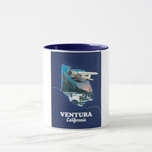 Ventura Californië reisplattegrond Tafelnummer Mok