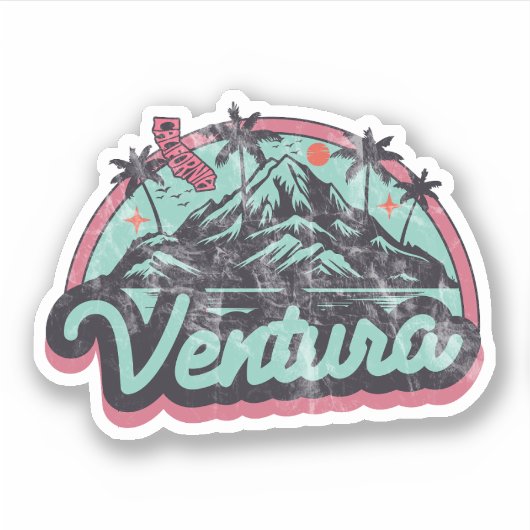 Ventura, Californië Sticker (Voorkant)