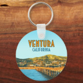 Ventura Pier Beach California  Sleutelhanger (Voorkant)