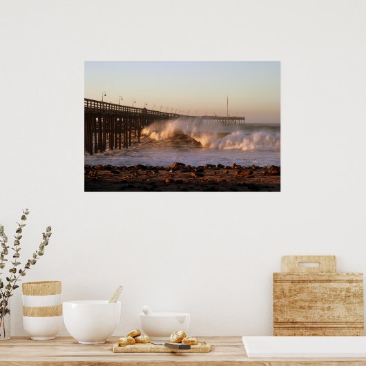 Ventura Pier - Storm 2007 Poster (Keuken)