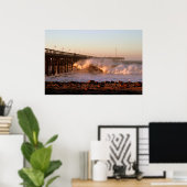 Ventura Pier - Storm 2007 Poster (Thuiskantoor)