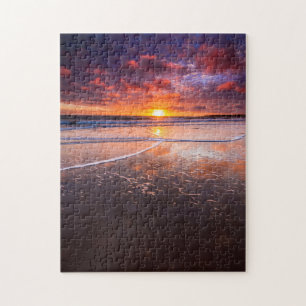 Ventura State Beach bij zonsondergang Legpuzzel