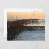 Ventura Storm Pier Briefkaart (Voorkant / Achterkant)