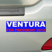 Ventura voor president 2012 bumpersticker (Op auto)