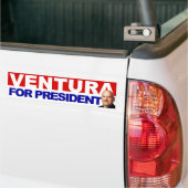 Ventura voor President - Basic Red en Blue Bumpersticker (Op Truck)
